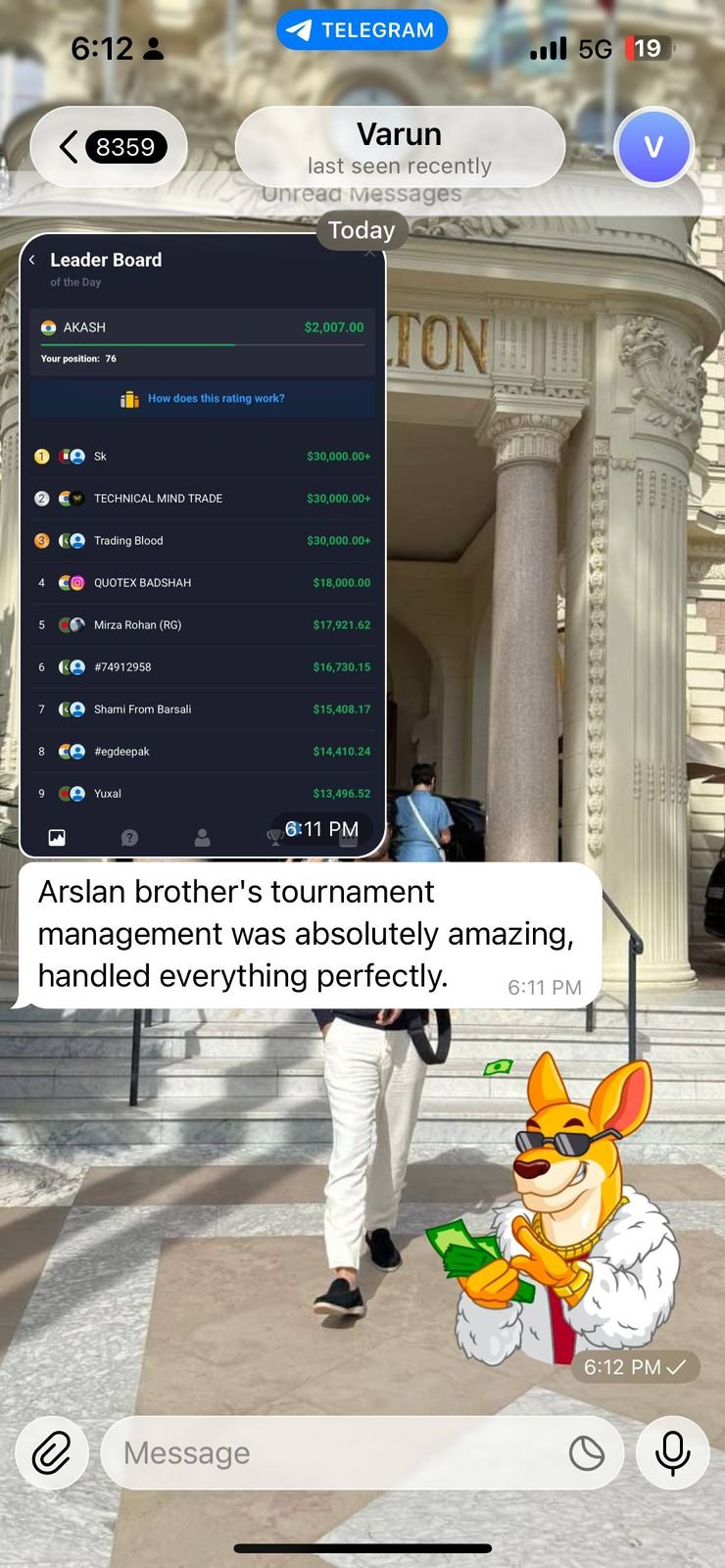 Member result